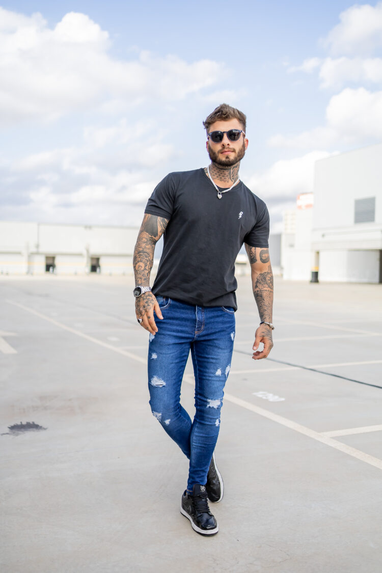 Calça Jeans Masculina Skinny Jeans